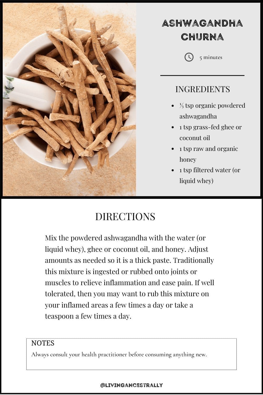 Ashwagandha Recipe