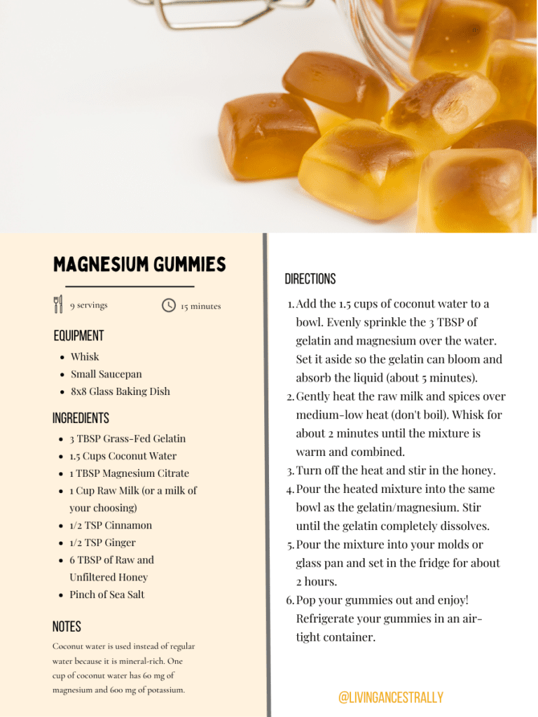 Magnesium Gummies Recipe