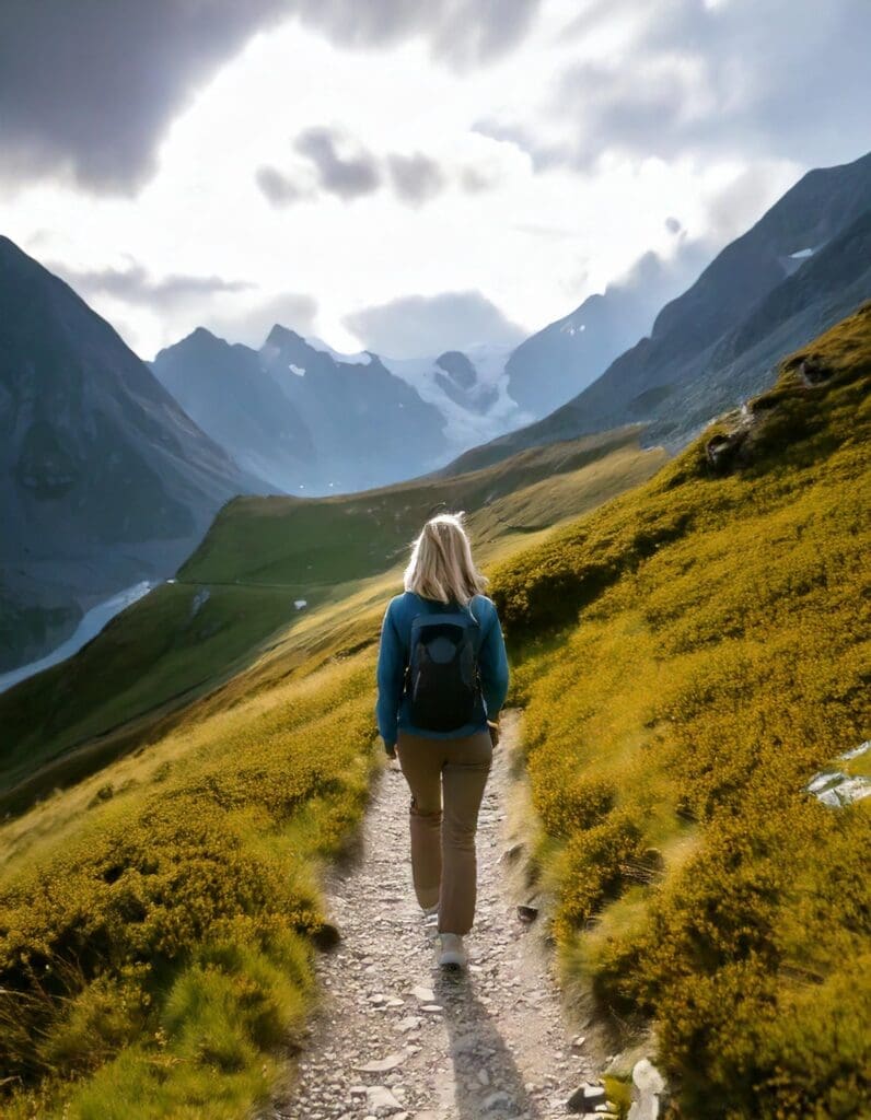 Lady Hiking