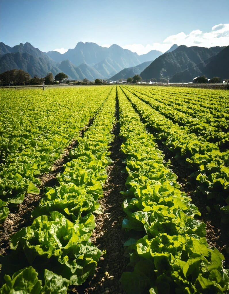 Rows of Lettuce