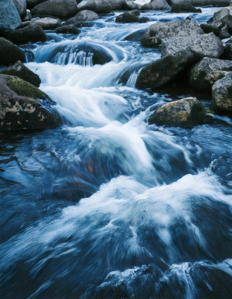 Water Flowing Over Rocks